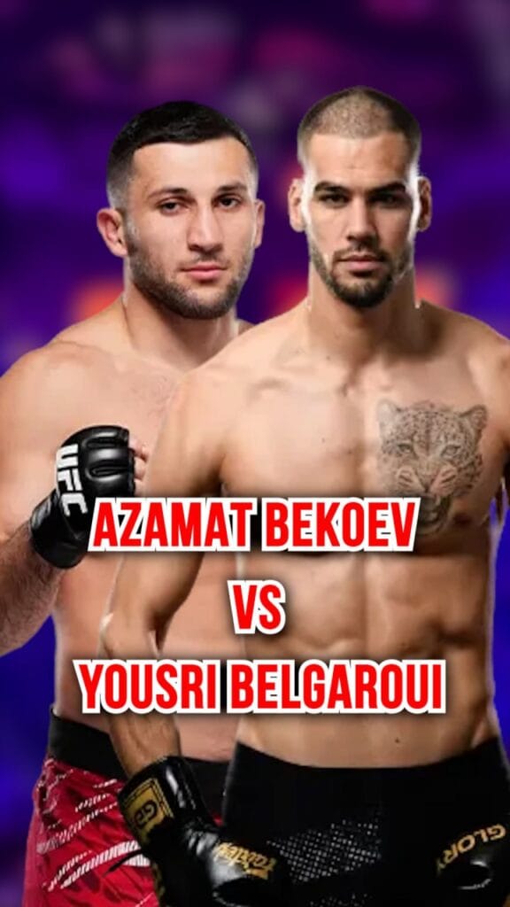 Azamat Bekoev vs Yousri Belgaroui UFC Fight Night promotional graphic